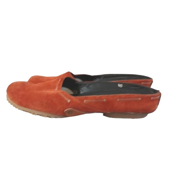 Gentle Souls By Kenneth Cole Rust Suede Slip On Mules Women’s Size 10 - Picture 3 of 8